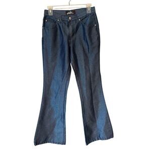 Y2K Lazer Jeans Women’s Size 5 Dark Wash Bootcut Denim 90s Streetwear Vibes